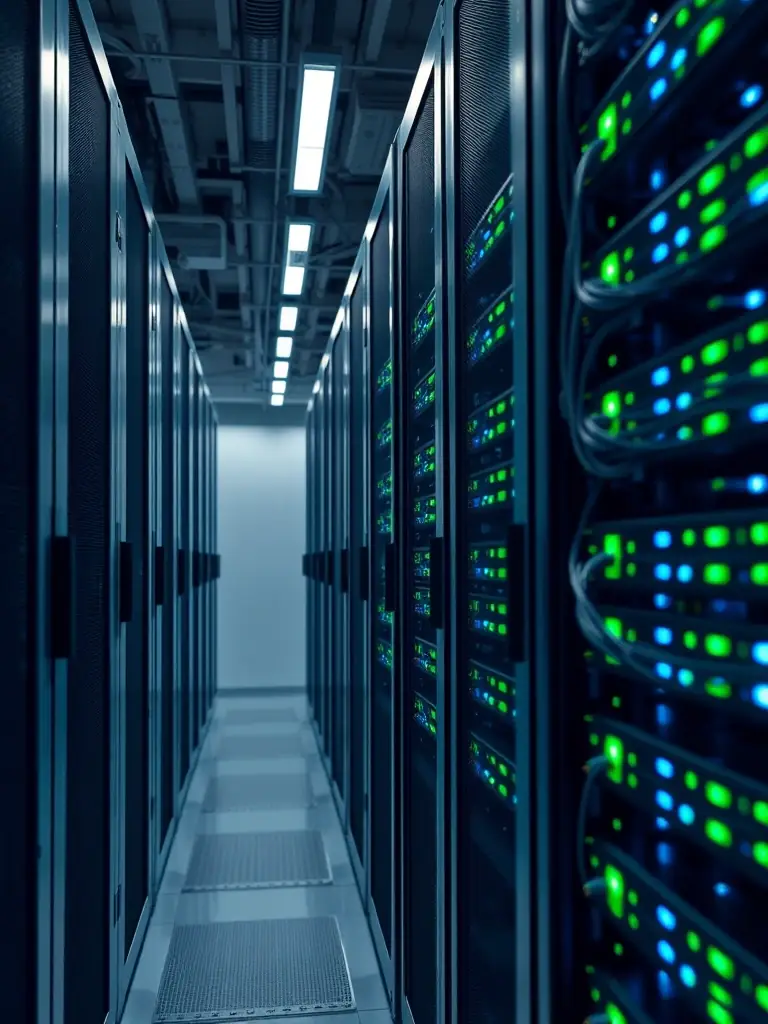 A secure and reliable IT infrastructure, emphasizing data protection and system stability.
